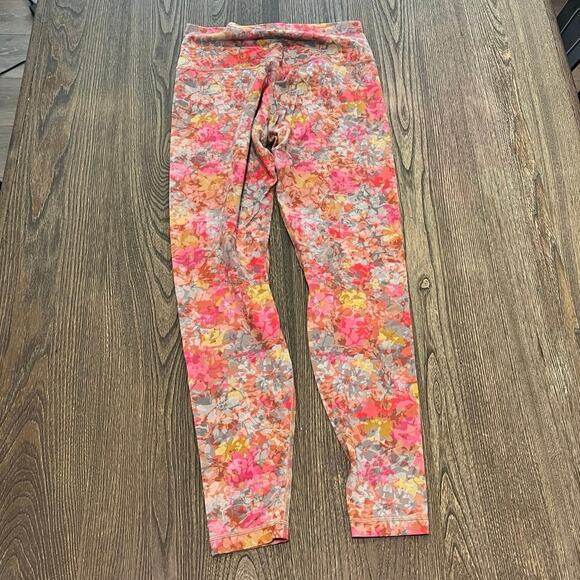 Lululemon Align Legging Pants High Rise 25" Inflorescence Floral Pink Size 4 - Picture 5 of 7